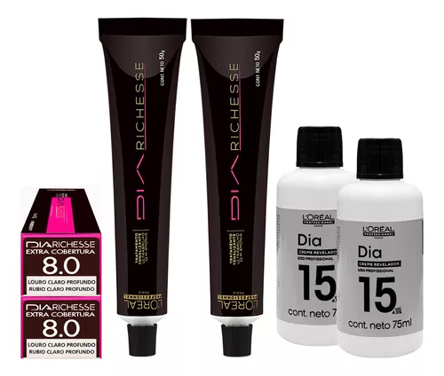 Kit Tonalizante L'oréal Diarichesse 10.12 e Revelador 15vol em