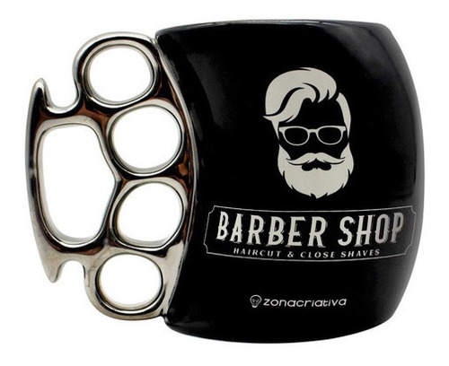 Caneca Soco Ingles Barbeiro Barber Shop Cabeleireiro