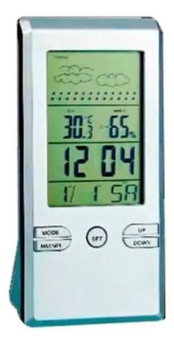 Estación Meteorológica Interior Con Reloj Alarma Y Calendar