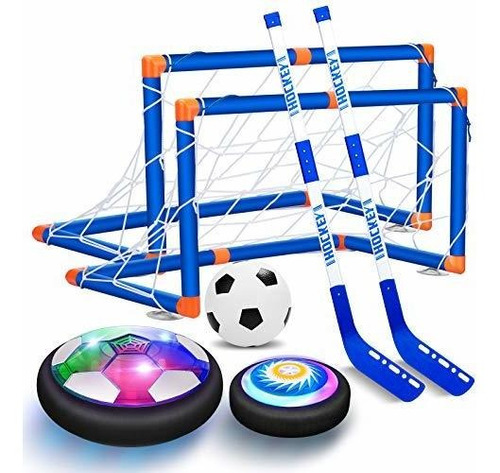 Oaso Kids Toys Hover Hockey Soccer Ball Set Con 3 Goles, Bal