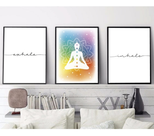 Cuadros - Tripticos - Inhale Exhale Buda - 15x21