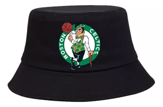 Gorro Pesquero Boston Celtics Negro Sombrero Bucket Hat