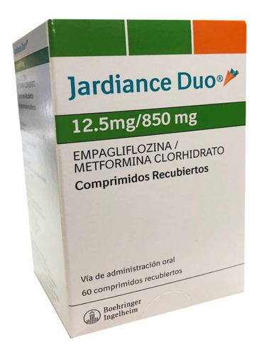 Jardiance Duo 12,5 Mg /850 Mg - Unidad a $2000