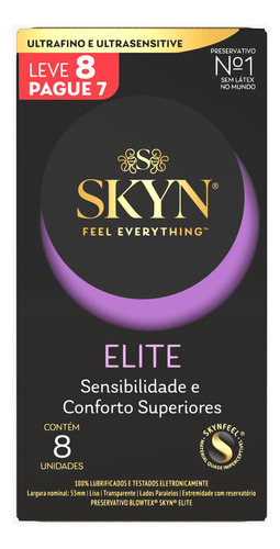 Preservativo Blowtex Skyn Elite Com 8 Unidades
