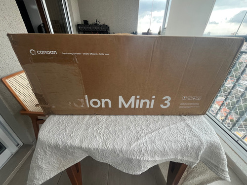 Minerador De Bitcoin Canaan Mini 3 - 37,5th/s, 800w C/ Fonte