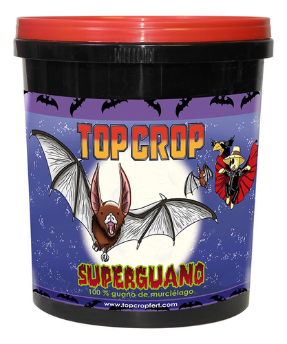 Top Crop Super Guano De Murciélago 100% Natural 1 Kg