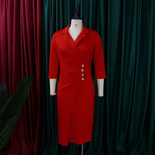 Vestido Lápiz Formal De Mujer De Corte Ajustado