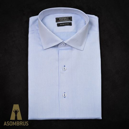 Camisa De Vestir Pima Peruano Slim Fit Asombrus Hombres Alt