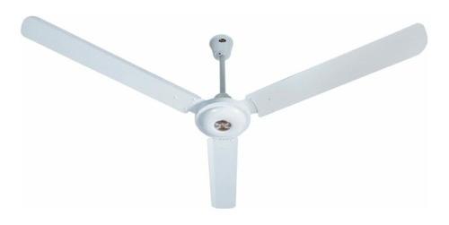 Ventilador De Techo Star Trak Stvt56 Blanco Con 3 Palas, 56 