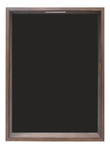 Quadro Porta Tampinhas Liso 28x38x3cm - Natural Cor Marrom-claro Cor da armação Marrom-claro