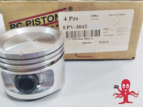 Pistones Fiat Uno 1500cc  1mm