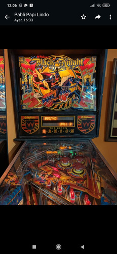 Pinball Flipper Black Knight 2000 Impecable De Coleccion