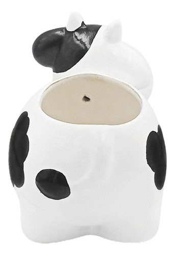 Maceta De Cerámica Maceta Decorada Esmaltada Animales Vaca