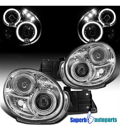 Fits 2002-2003 Subaru Impreza Wrx Led Halo Projector Hea Aai