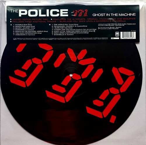 The Police Ghost In The Machine Picture Disc Vinilo Import Versión del álbum Estándar