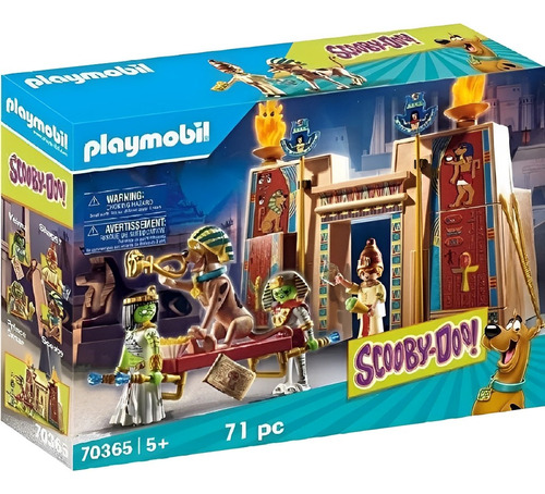 Playmobil Scooby Doo Aventura No Egito 71 Peças 1652 Sunny 