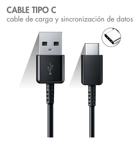 Imagen 3 de 8 de Cargador Rapido De Pared Tipo C Original Samsung S10 S9 S8 +