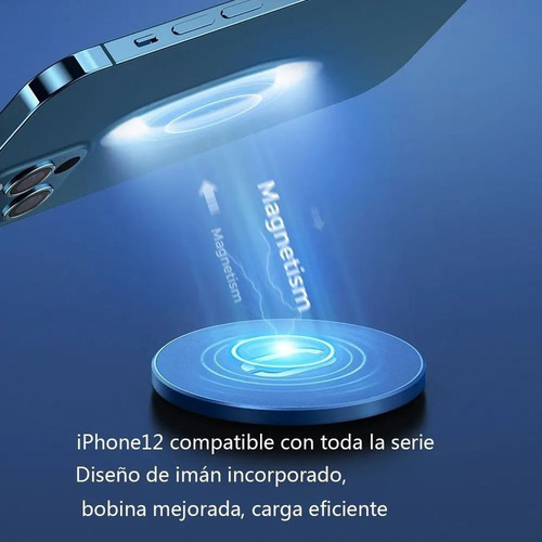 Imagen 4 de 4 de Cargador Inalámbrico Qi Ultra Delgado Carga Rápida 15 W