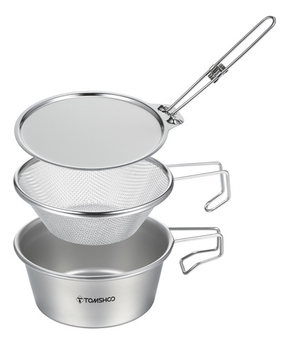 Juego De Utensilios De Cocina Con Cuenco Para Mochileros Y A