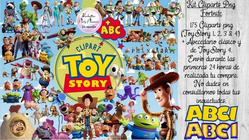 175 Clipart Png + Abecedario Toy Story 4