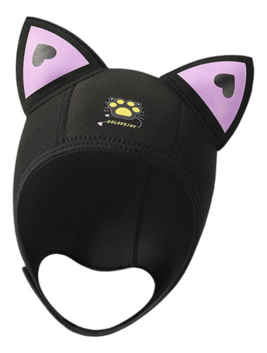 Gorro De Buceo Con Capucha Para Surf Para Mujer, Gorro Negro