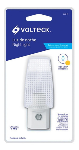 Luz De Noche Con Sensor De Luz Volteck 46598