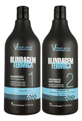 Tratamento Anti Frizz E Shampoo Blindagem Térmica Vitaflayne