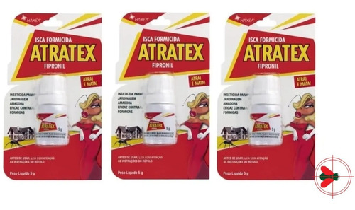 Kit Com 3 Atratex Isca Para Formiga Doceira Vermelha