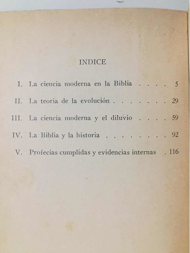 La Biblia Y La Ciencia Moderna Enrique Morris Editor Moody (Usado)
