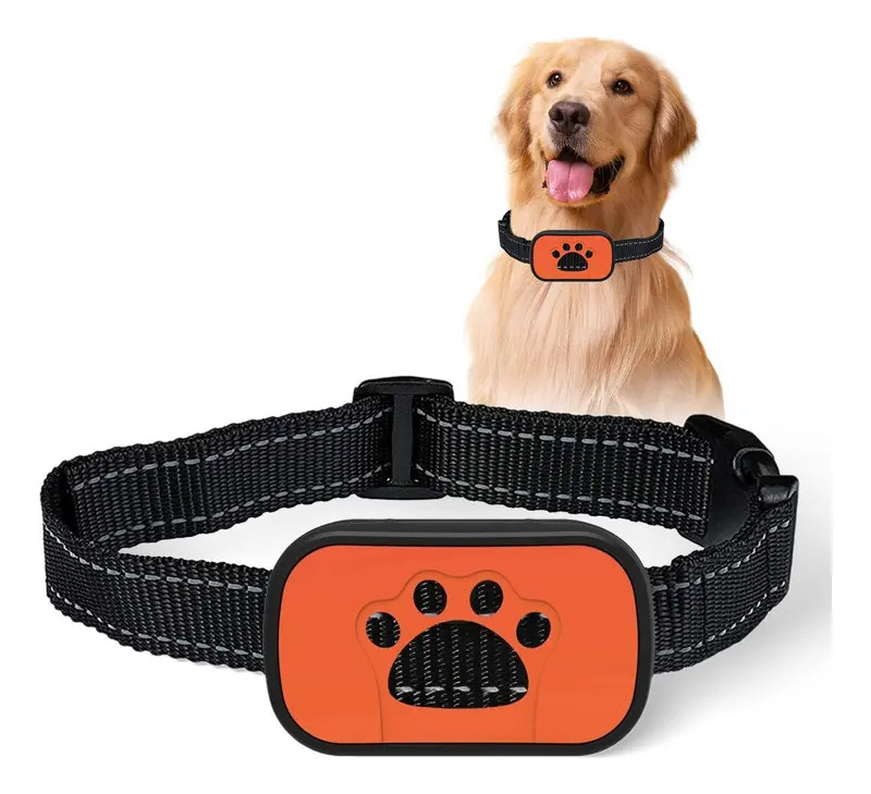 Coleira Anti Latido Adestramento Eletronica Pet Corrector Ad Cor Laranja Cor