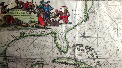 Insulae Americanae In Oceano Septentrionali - Original 1671