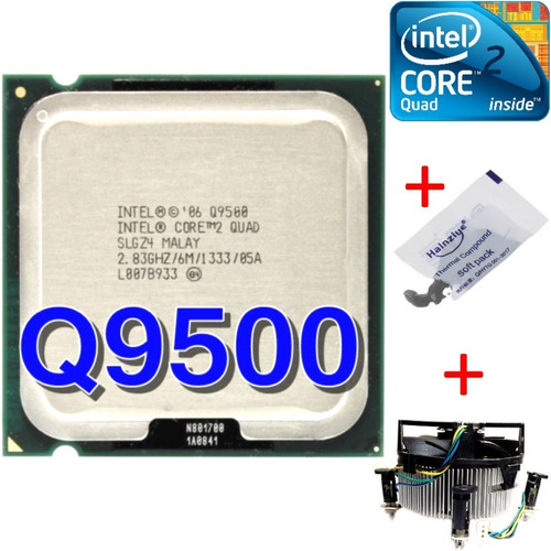 Processador Intel Core 2 Quad Q9500 2,83ghz + Cooler Intel