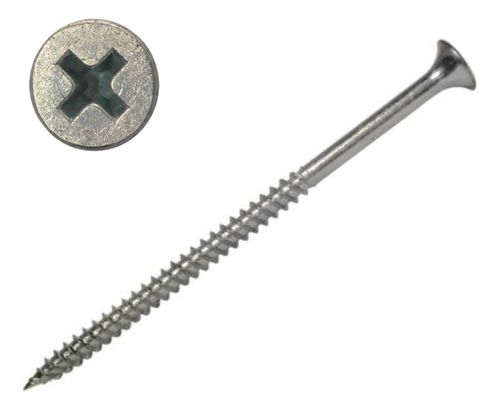 Tornillo Madera Crs Zincado 8 X 4 Pulgadas - 100 U