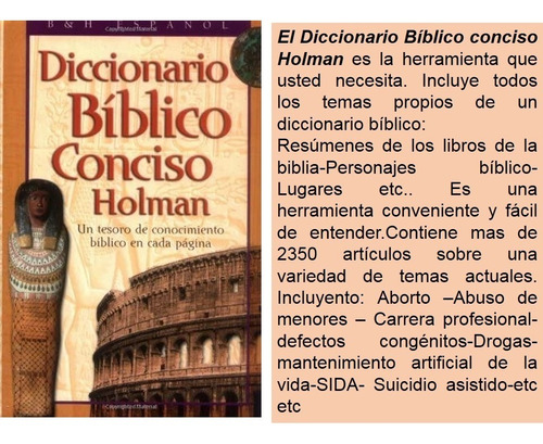 Diccionario Bíblico Conciso Holman