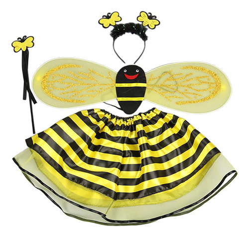 Conjunto Disfraz Para Niños, Vestido Ala Amarilla