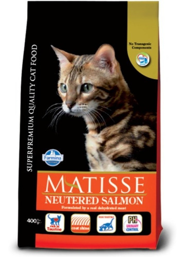 Matisse Castrado Salmón 2kg. Razas Mascotas