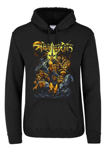 Sudadera Thundercats Logo Personajes 2 Con Gorro Unisex