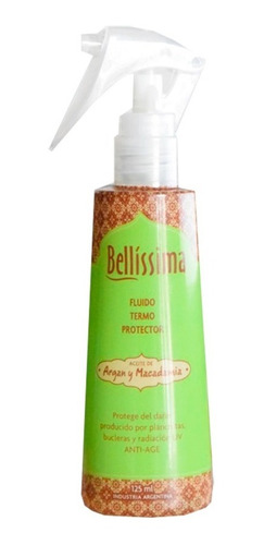 Protector Termico Capilar Argan Y Macadamia Bellissima 125ml