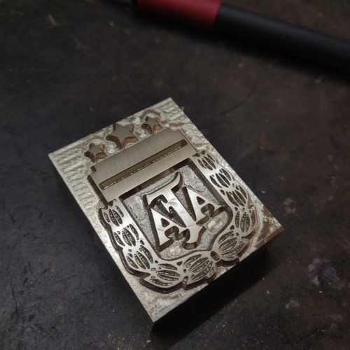 Sello Argentina Metalico 50x40mm