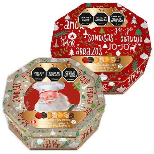 Galletas Navidad Noel Cofre - Kg a $37000