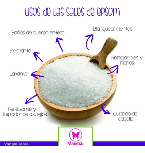 Sulfato De Magnesio Sal De Epsom Sal Inglesa Vangel° X Kg