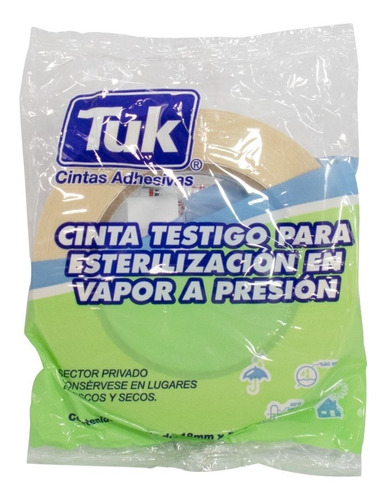 Cinta Testigo Tuk Para Esterilizar En Vapor (2 Piezas)