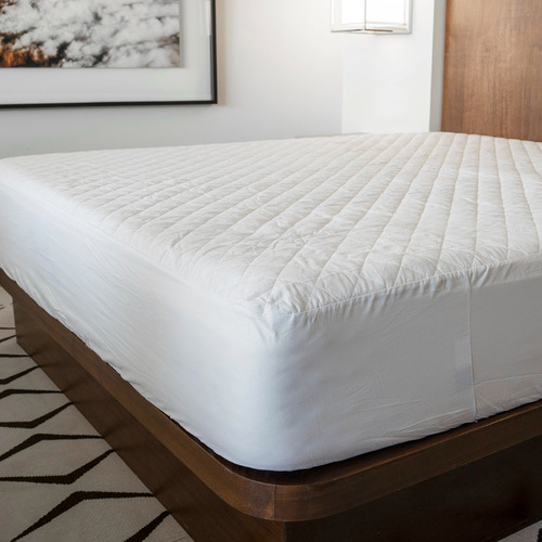 Cubrecolchon Impermeable Cila Home 1 Plaza 90x190x30 Cm Blanco Rayas 1 Plaza