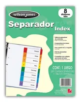 Comprar Separador Para Carpetas 8 Divisiones Wilson Jones Carta Blan
