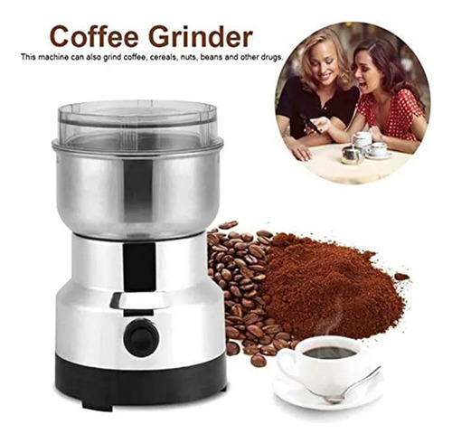 H Moedor De Café Elétrico Em Inox Automático Café E Sementes