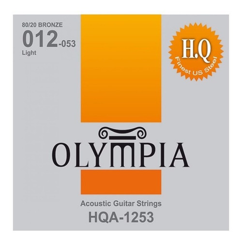 Encordado Olympia Para Guitarra Acústica 012-053 Hqa-1253