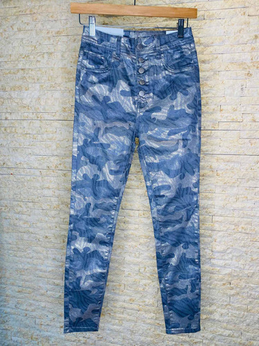 Jean Camuflajeado Brillante Skinny! Bellisimo!