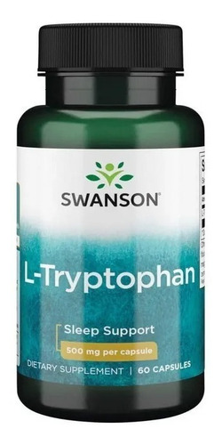 Imagen 1 de 1 de L-triptofano 500mg Apoyo Imsomnio Dormir Mejor Swanson 60cap