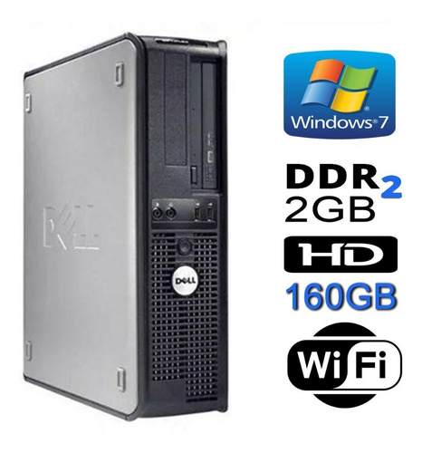 Computador Cpu Dell Optiplex 320/330 C2d Hd 160gb 2gb Wifi