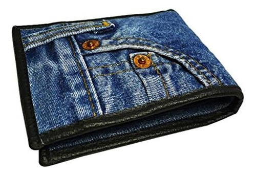 Bijoux De Ja Cartera Pequeña Unisex De Mezclilla Azul